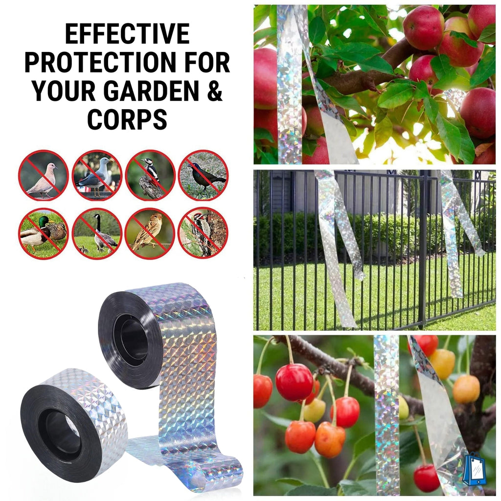 Reflective Scare Tape for Birds - 2 Pack