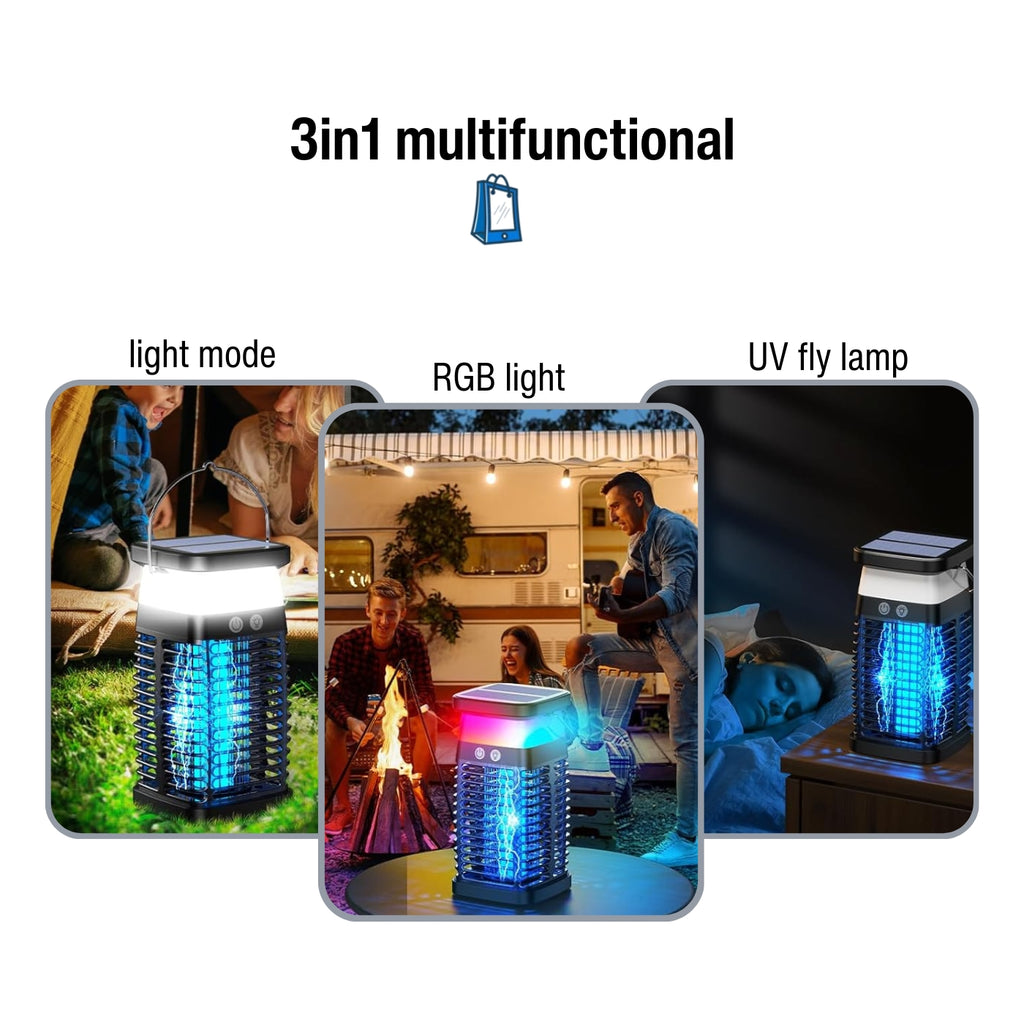 electric bug zapper solar, multifunctional