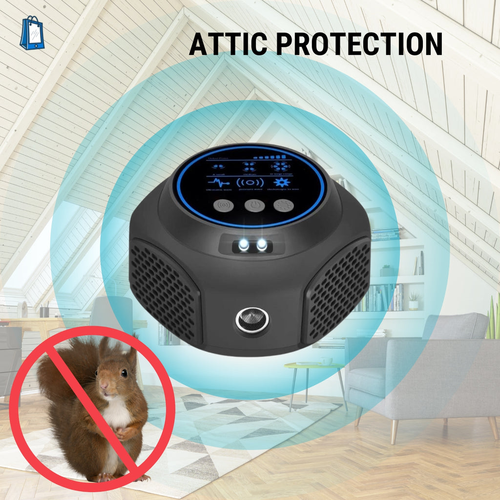 Smart Squirrel Indoor Repeller - 360° Coverage for Squirrel-Free Home