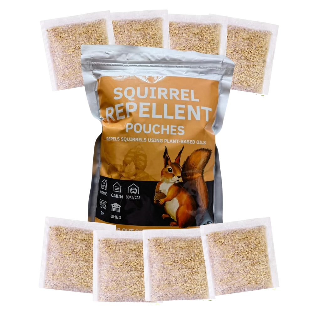 Peppermint Squirrel Pouches - Natural Squirrel Repellent