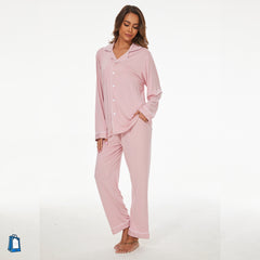 Bamboo Pajama for Women Long Sleeve Sleepwear Set