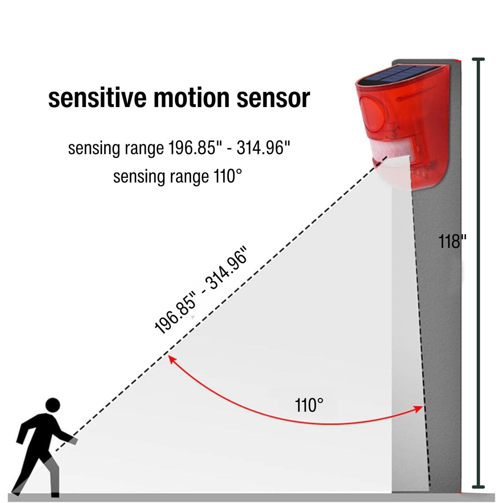 Solar Sound Alarm Motion-Activated Animal Repeller