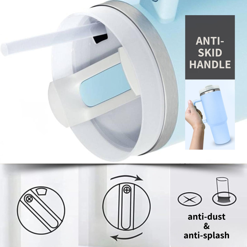 Stainless Steel Tumbler with Straw