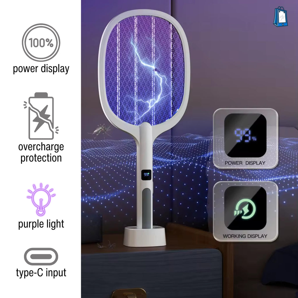 electric bug zapper racket, features
