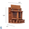 Image of Squirrel Feeder Wooden Outdoor Nut Bar