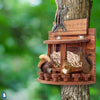 Image of Squirrel Feeder Wooden Outdoor Nut Bar