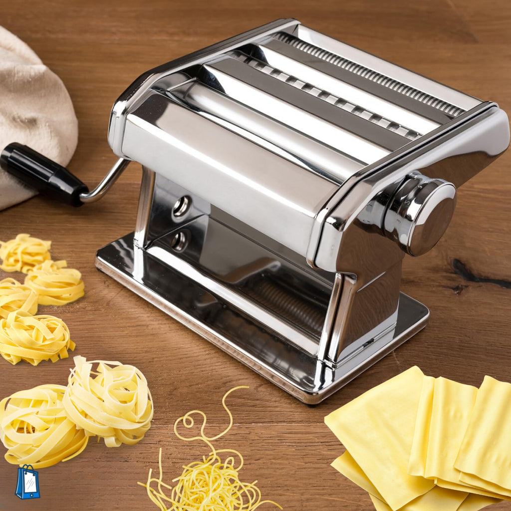 pasta maker and fresh made pasta