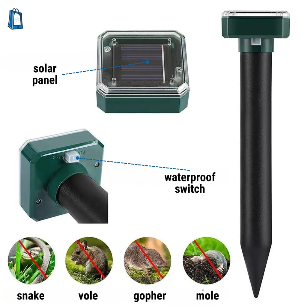 Solar Mole Repeller - 4 pack