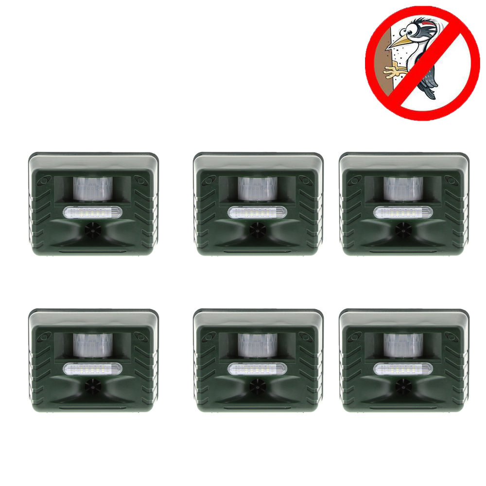 Woodpecker Ultrasonic Repeller PACK OF 6 - Effective Bird Control