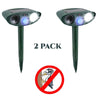 Image of Ultrasonic Woodpecker Repeller - PACK OF 2 - Solar Powered - Flashing Light- Get Rid of Woodpeckers in 48 Hours or It's FREE