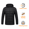 Image of Super Therma Heated Jacket for Women and Men with Battery Pack 5V Heated Coat Detachable Hood - 9 Heated Zones