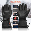 Image of Super Therma Heated Gloves for Men Women, Touchscreen Waterproof Rechargeable