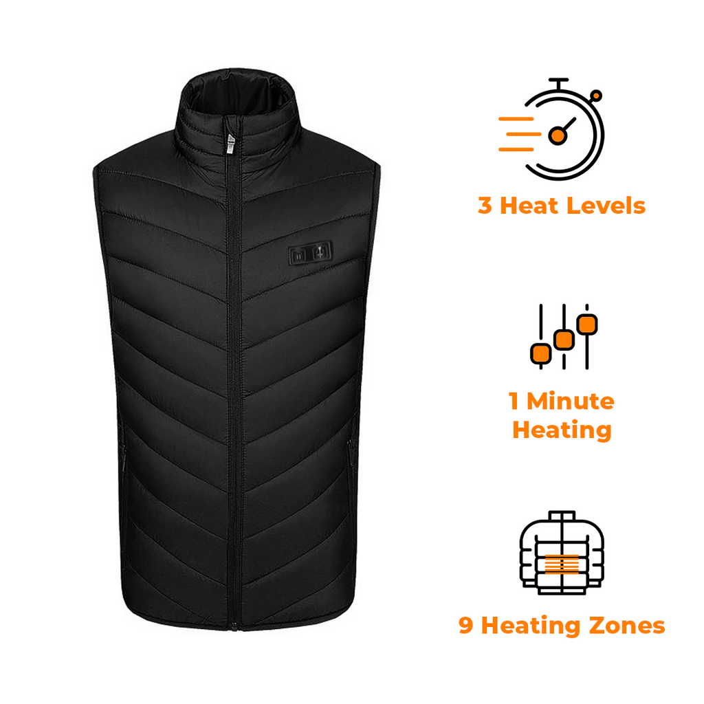 Super Therma Heated Vest for Women and Men with Battery Pack 5V Lightweight (Unisex)