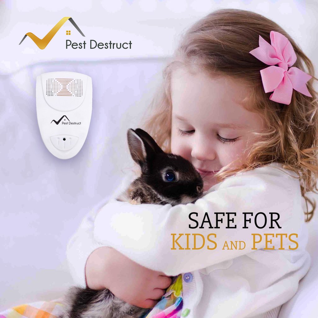 Ultrasonic Fruit Flies Repellent PACK of 8 - Get Rid Of Fruit Flies In 48 Hours Or It's FREE