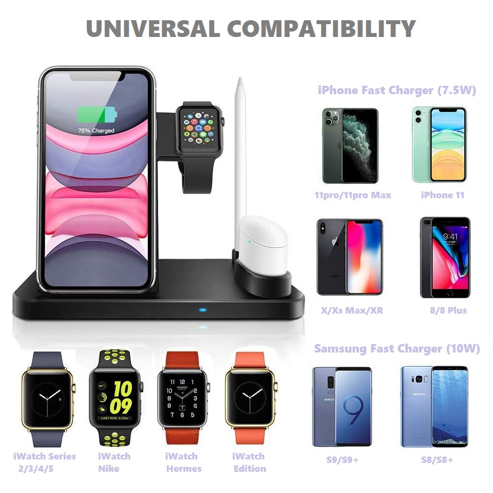 Wireless Charger 4 in 1 - 3.0 Adapter Included