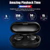 Image of Wireless Earbuds with Wireless Charging Case IPX5 Waterproof - Black