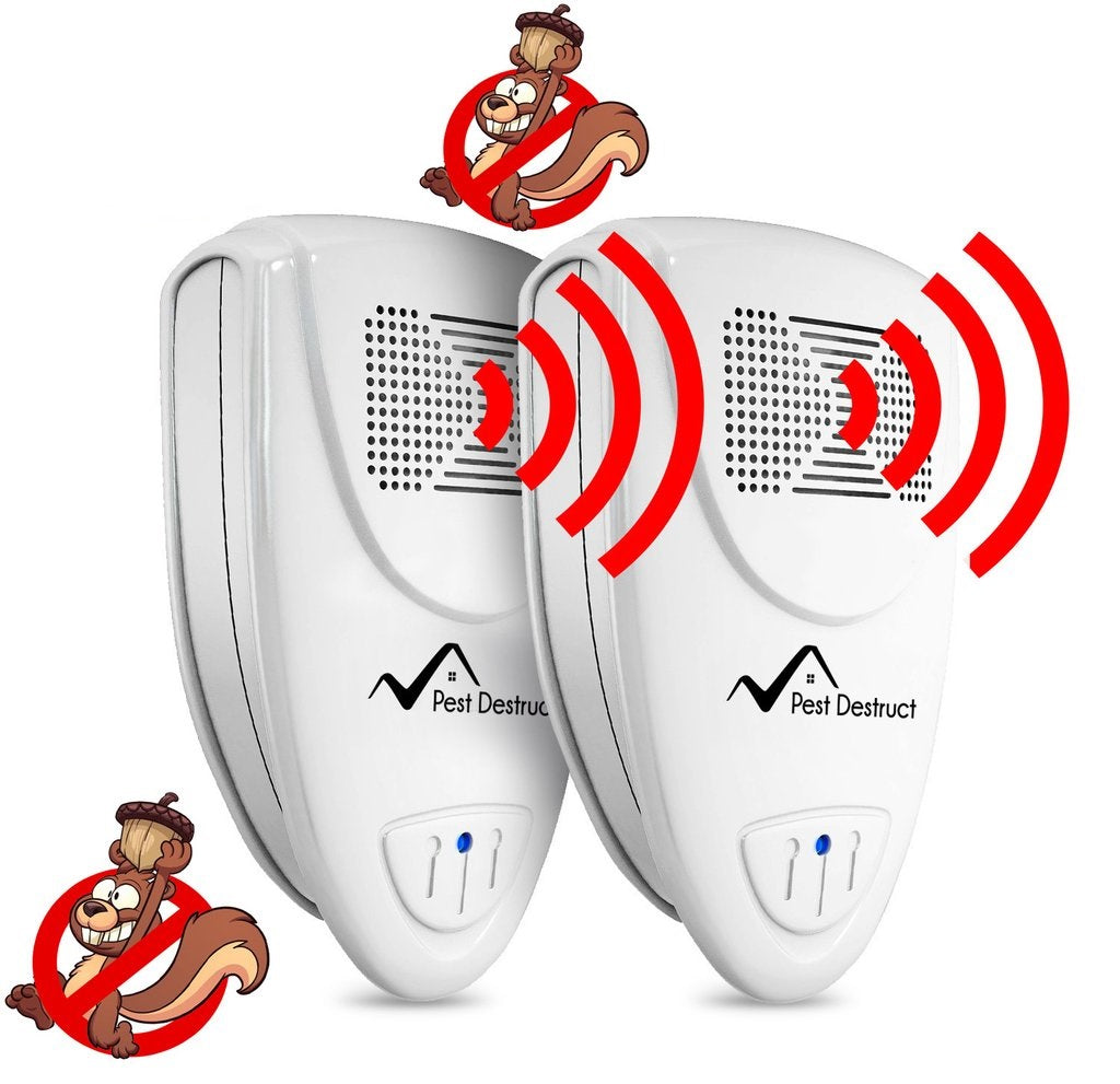 Ultrasonic Squirrel Repellent - PACK of 2
