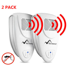 Ultrasonic Mosquito Repellent PACK of 2 - Get Rid Of Mosquitoes In 48 Hours Or It's FREE