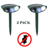 Image of Cat Outdoor Solar Ultrasonic Repeller PACK OF 2 - Get Rid of Cats in 48 Hours or It's FREE