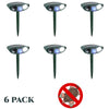 Image of Mole Outdoor Solar Ultrasonic Repeller PACK of 6 - Get Rid of Moles in 48 Hours or It's FREE