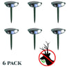 Image of Ultrasonic Deer Repeller - PACK OF 6 - Solar Powered - Flashing Light- Get Rid of Deer in 48 Hours or It's FREE