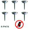 Image of Cat Outdoor Solar Ultrasonic Repeller PACK OF 6 - Get Rid of Cats in 48 Hours or It's FREE