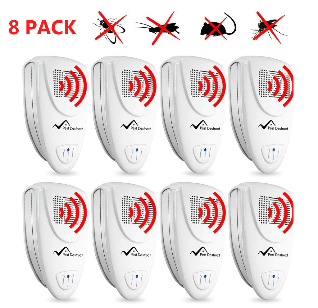 Ultrasonic Indoor Pest Repeller - PACK of 8