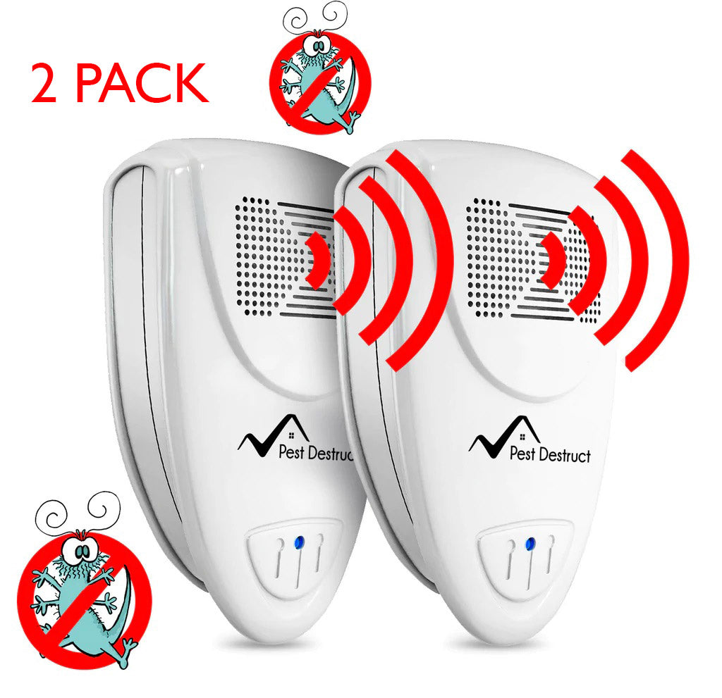 Ultrasonic Silverfish Repellent Pack of 2 - Get Rid Of Silverfish In 48 Hours Or It's FREE