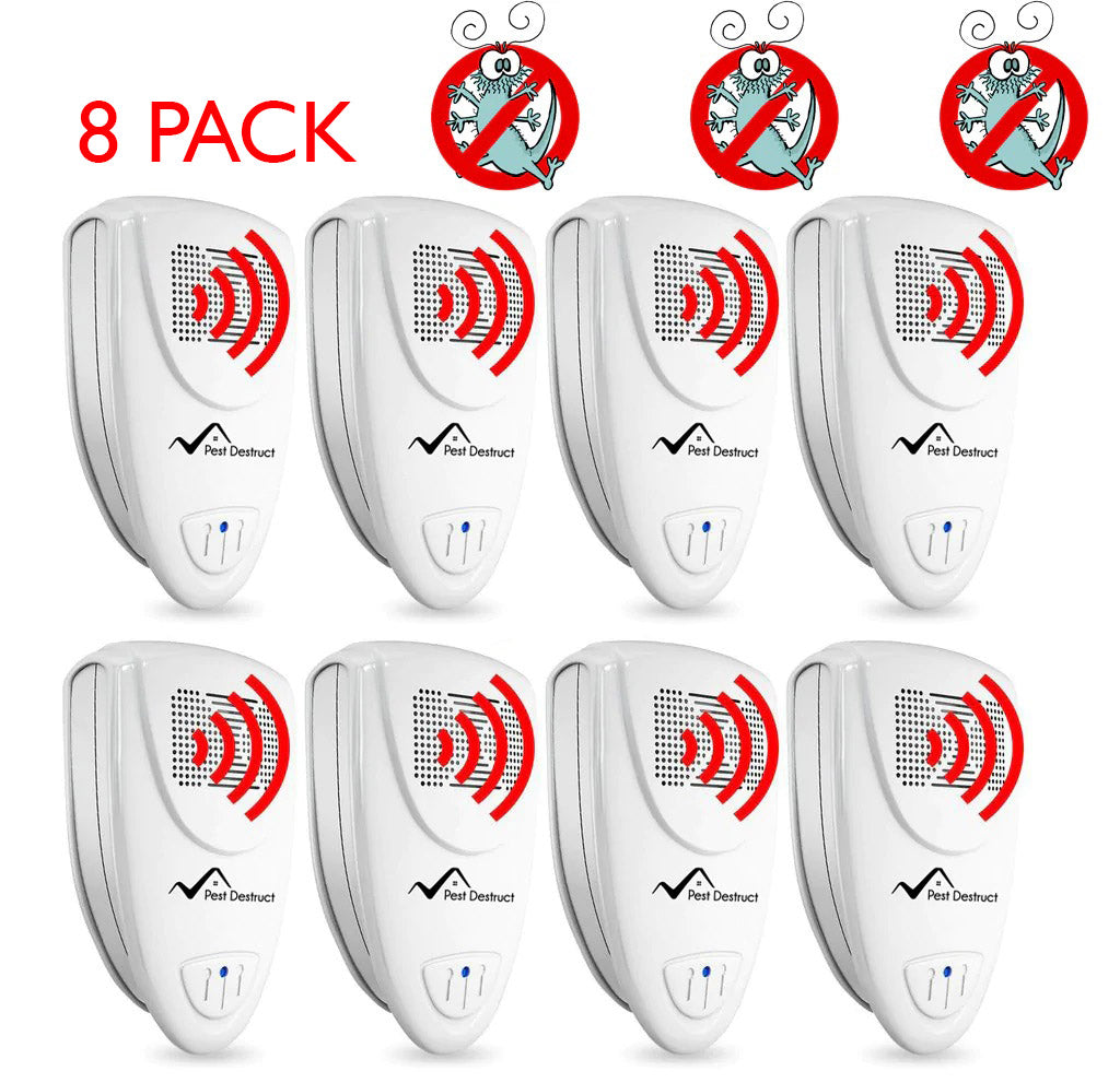 Ultrasonic Silverfish Repellent Pack of 8 - Get Rid Of Silverfish In 48 Hours Or It's FREE