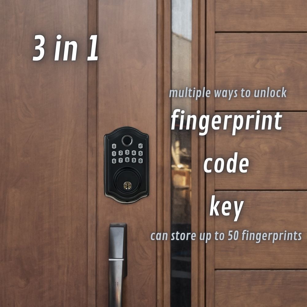 Fingerprint Door Lock 3in1 Keyless Door Lock