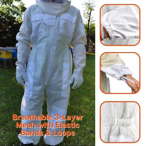 Professional 3 Layer Bee Suit for Effective Bee Removal and Protection