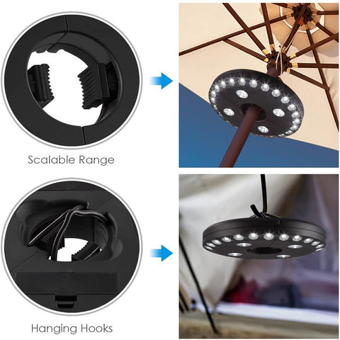 Bundle Save: Patio Umbrella Light + Solar Ultrasonic Animal Repeller