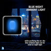 Image of plug in air purifier, ambient blue night light feature