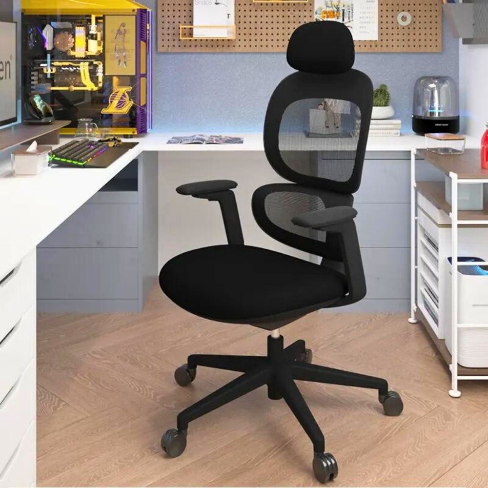 Ergonomic Home Office Chair with Soft Cushion & Lumbar Support