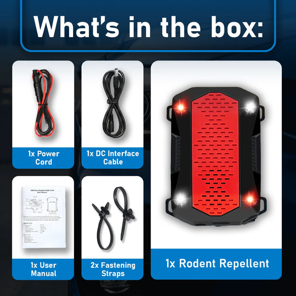Ultimate Mouse Vehicle Protector PACK of 2 - Ultrasonic Mice Repeller ...