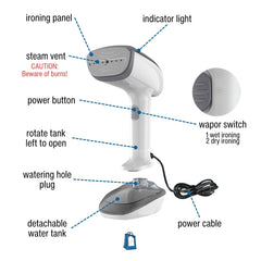 Handheld Garment Steamer Portable Iron