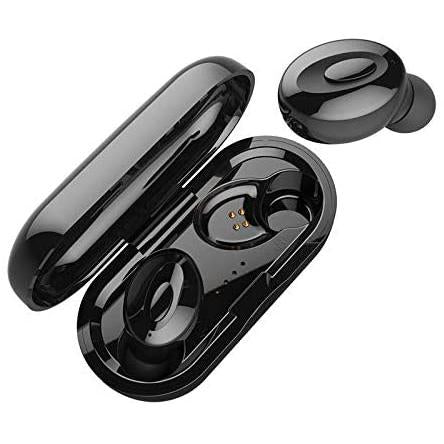 Wireless Earbuds with Wireless Charging Case IPX5 Waterproof - Black