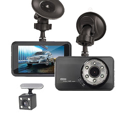 Dual Dash Cam 1920x1080P FHD Front and Rear - 3''