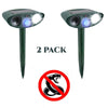 Image of Ultrasonic Snake Repeller - PACK OF 2 - Solar Powered - Flashing Light- Get Rid of Snake in 48 Hours or It's FREE