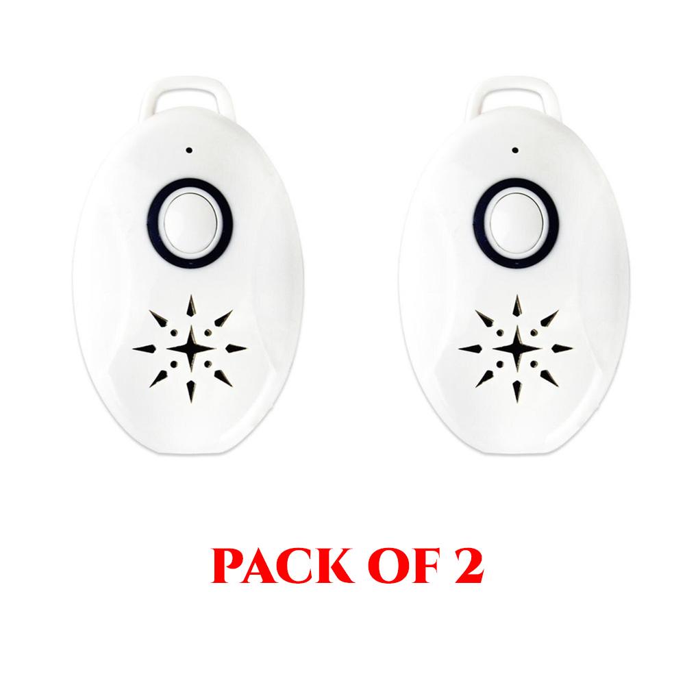 Portable Ultrasonic Battery Operated Mice Repeller PACK OF 2 - Protect Your Home From Mice