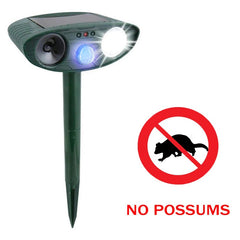 Possum Outdoor Solar Ultrasonic Repeller - Get Rid of Possums in 48 Hours or It's FREE