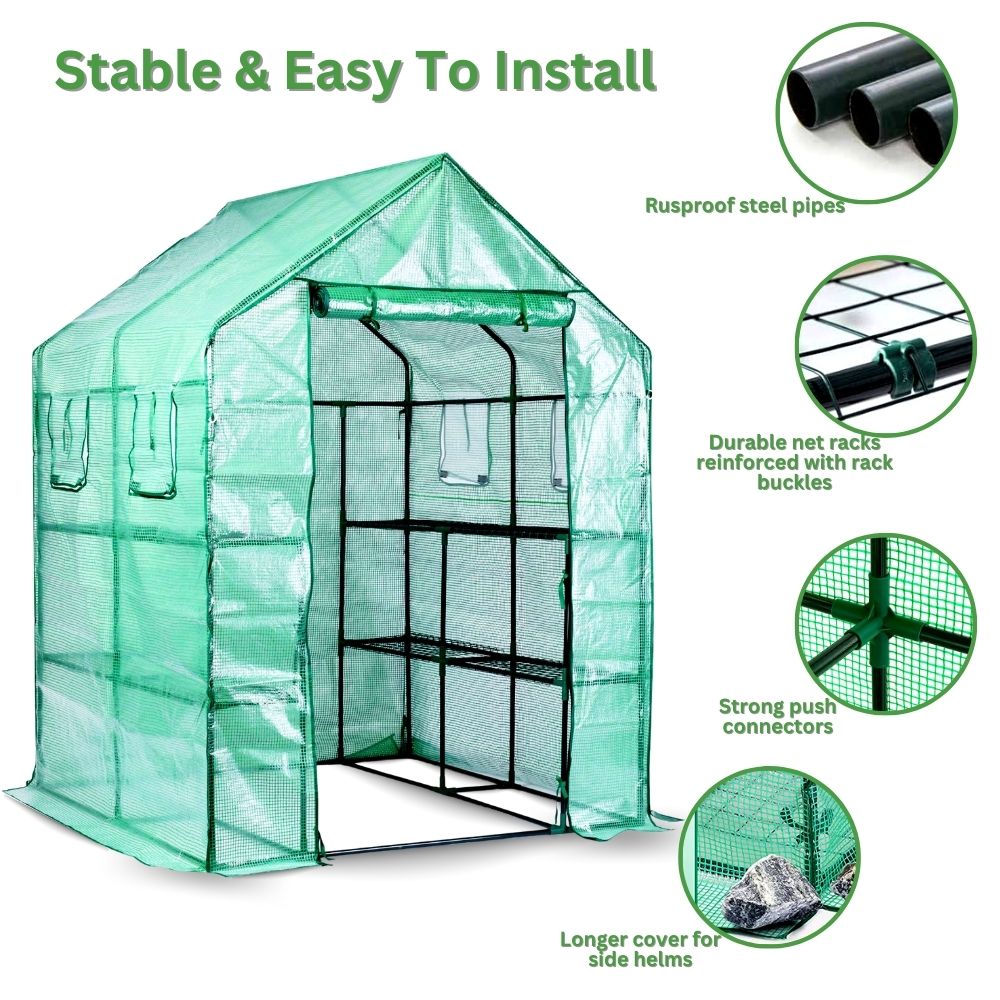 Greenhouse for Outdoor - Portable Walk-In Greenhouse