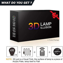 3D Dinosaur Nightlight for Kids 3D Illusion Lamp 16 Colors