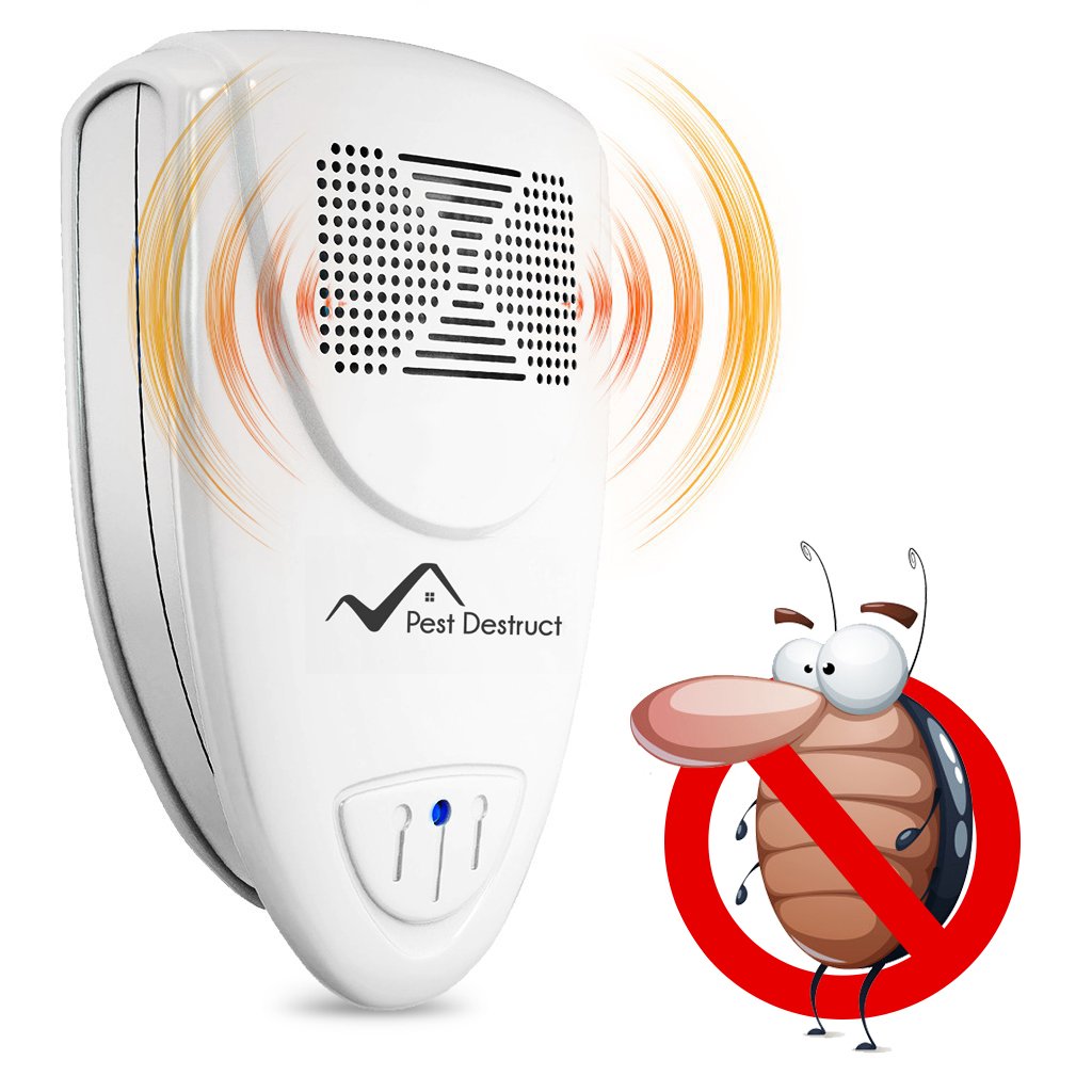 Ultrasonic Cockroach Repellent - PACK of 2 - Get Rid Of Roaches In 48 Hours Or It's FREE