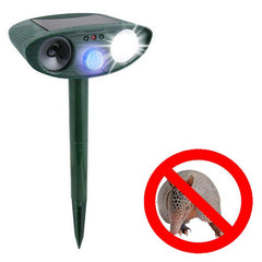 Ultrasonic Armadillo Repeller - Solar Powered - Flashing Light- Get Rid of Armadillos in 48 Hours or It's FREE