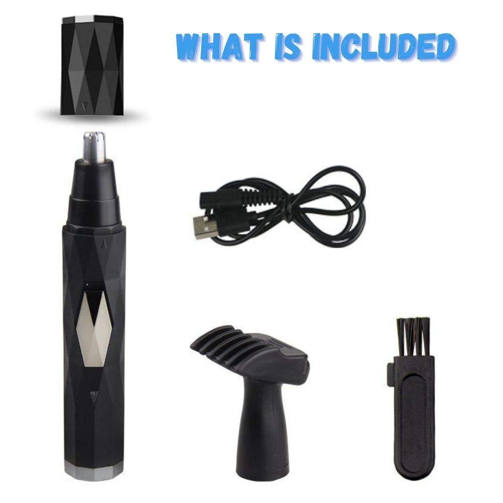 2 in 1 Ear & Nose Hair Trimmer Set for Men and Women - Rechargeable