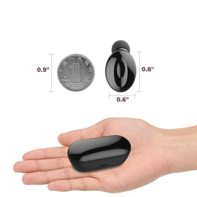 Wireless Earbuds with Wireless Charging Case IPX5 Waterproof - Black