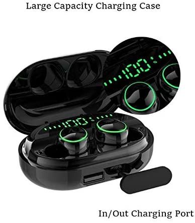 Wireless Earbuds with Wireless Charging Case IPX7 Waterproof - Black