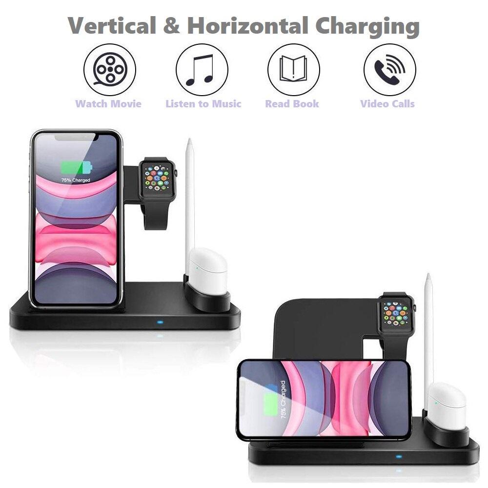 Wireless Charger 4 in 1 Compatible PACK OF 2 - Adapter Included