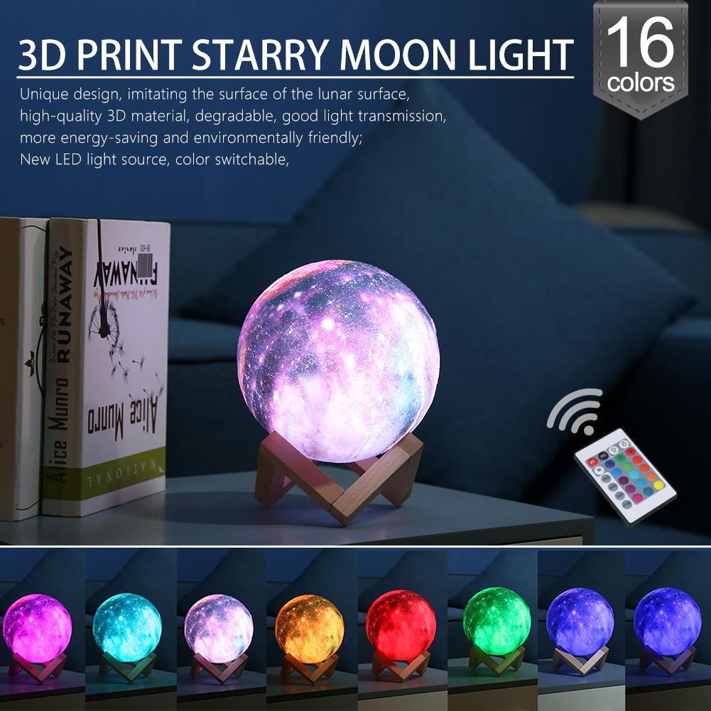 Moon Galaxy LED Lamp 5.9 inch 16 Colors
